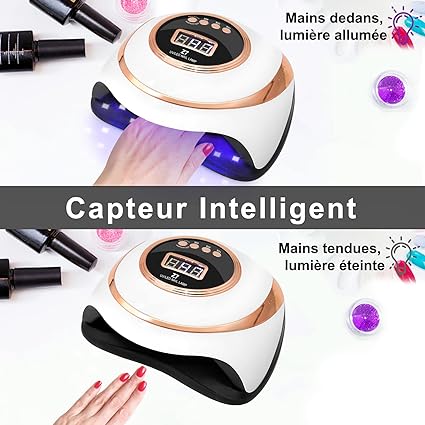 Lampe UV/LED Séchage Ongles Professionnelle – Manucure Parfaite à Domicile