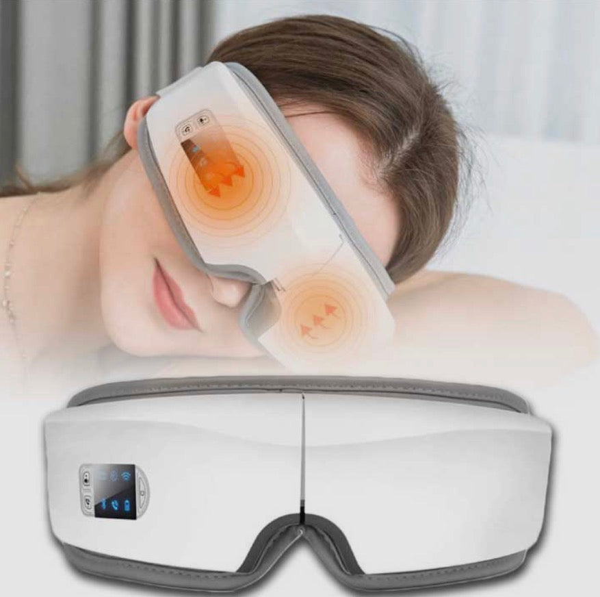 Masseur Yeux Intelligent 4D – Anti-Cernes, Anti-Fatigue & Détente Totale