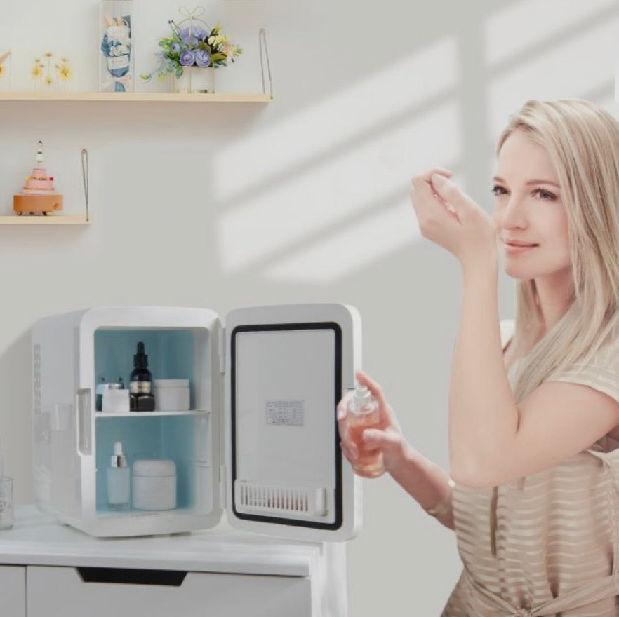 Mini Réfrigérateur à Maquillage – Conserve & Sublime Tes Soins Beauté