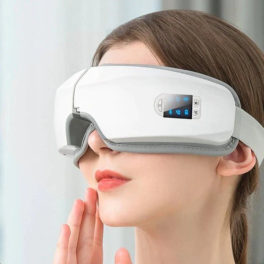 Masseur Yeux Intelligent 4D – Anti-Cernes, Anti-Fatigue & Détente Totale