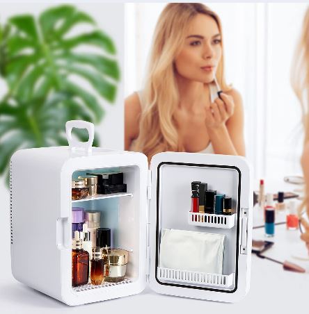 Mini Réfrigérateur à Maquillage – Conserve & Sublime Tes Soins Beauté