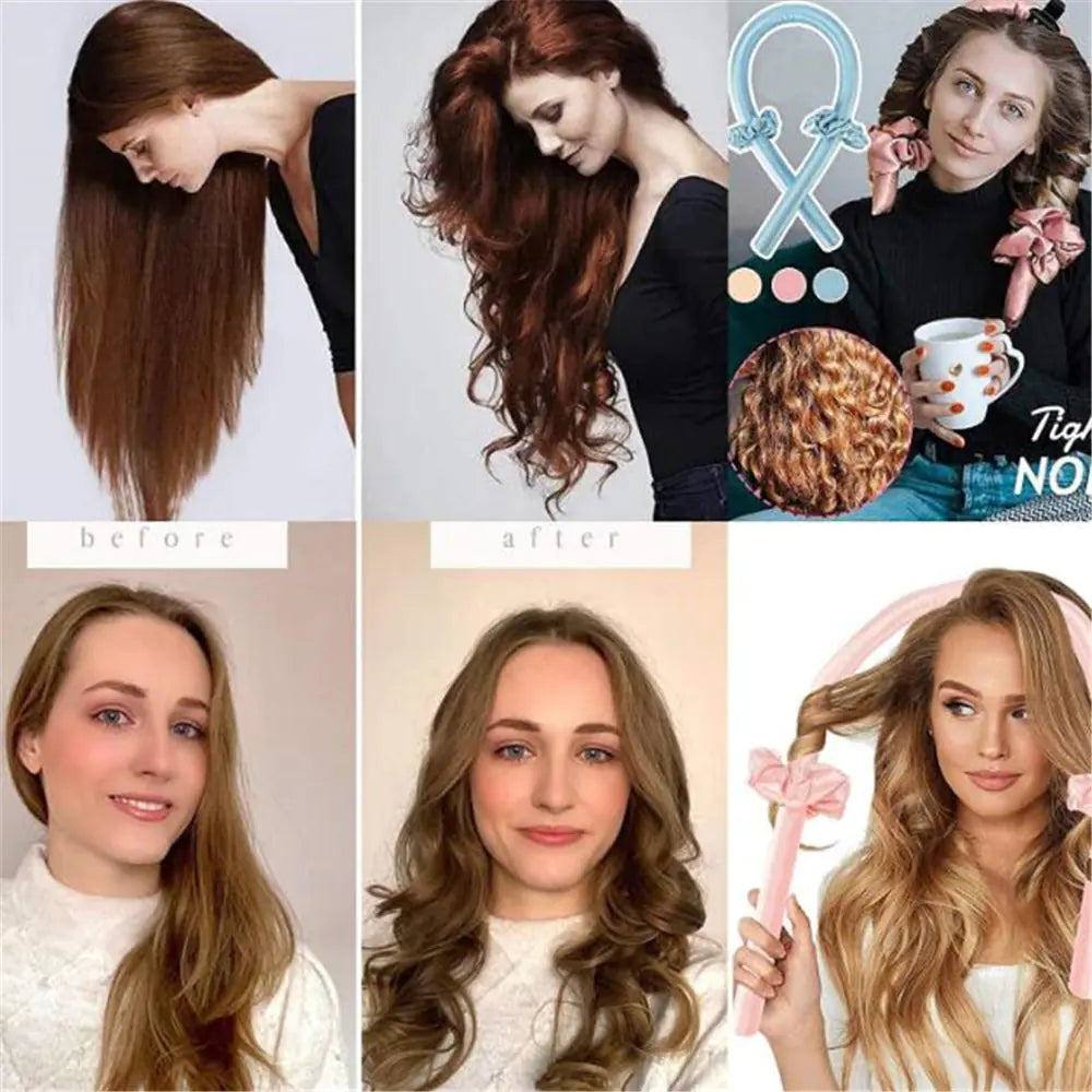 Serre-Tête Boucleur Sans Chaleur – Boucles Naturelles Pendant la Nuit
